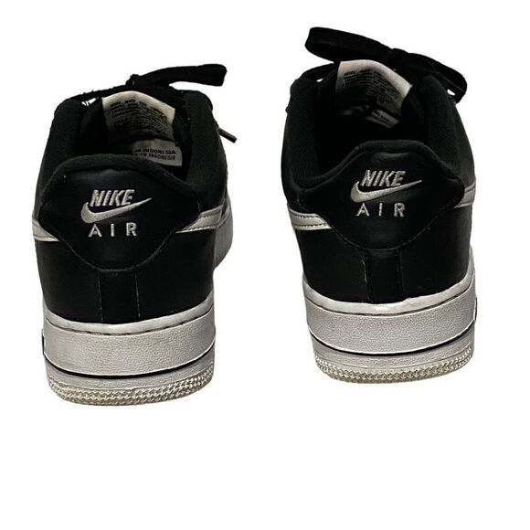 Nike Air Force 1 Black White Size 6 - Picture 6 of 9